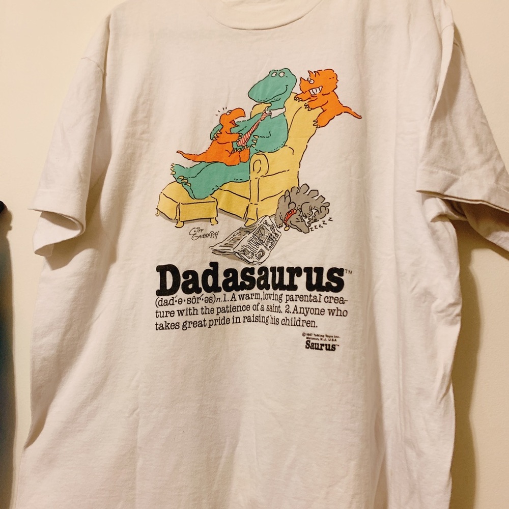 1987 Dadasaurus Dinosaur Comedy vintage T-shirt